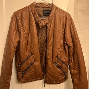 Vintage brown leather jacket